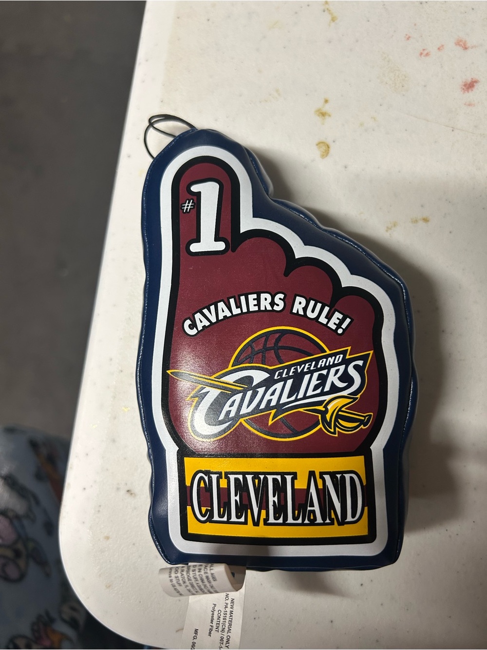 #1 Foam Finger ornament - Maroon/Blue